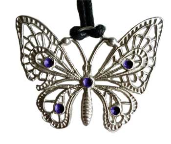 Butterfly with Purple Spots
