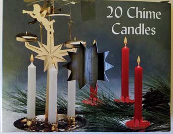 Navy Blue Chime Candle 20pk