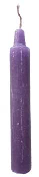 1/2" Violet chime candle 20pk