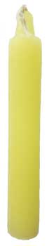 1/2" Yellow chime candle 20pk