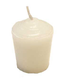 15 hour votive candle White unscented
