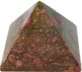 25- 30mm Ruby Zoisite pyramid