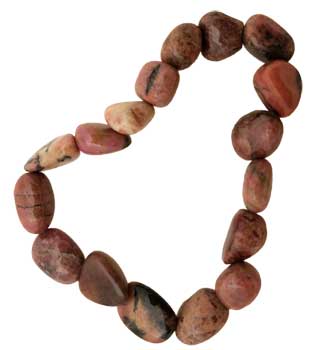 Rhodonite gemstone bracelet