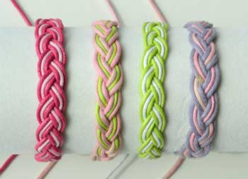 Wax Cord bracelet mixed colors