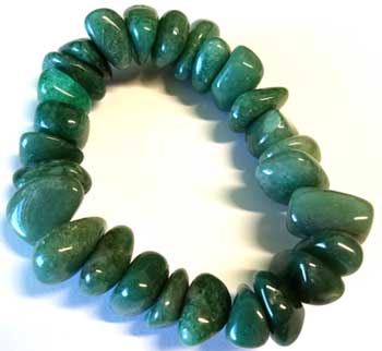 Aventurine, Green gemstone bracelet stretch