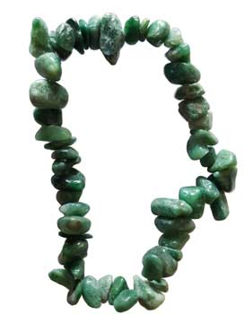 Turquoise (synthetic), African chip bracelet