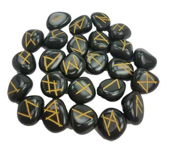Black Agate rune set