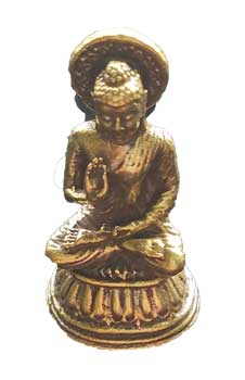 1 3/8" Buddha brass